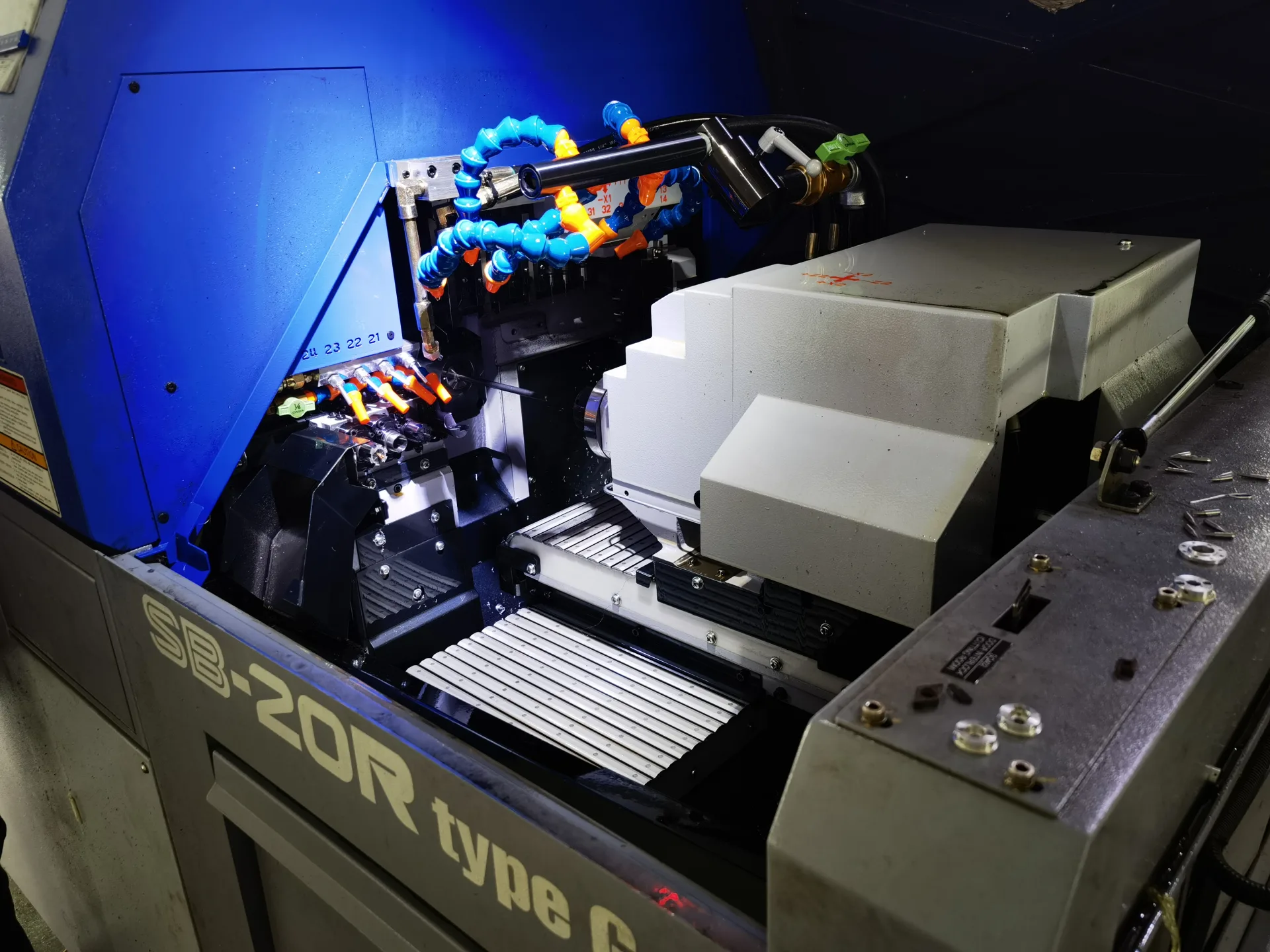 CNC turning and milling machines in workshop